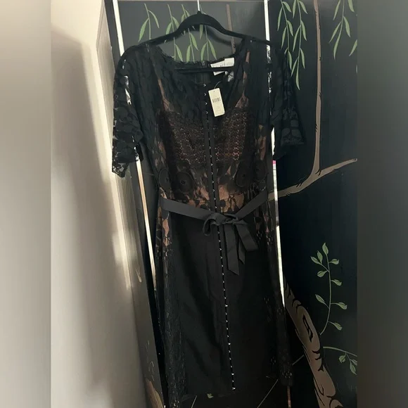 chinese dress ladies In Earnest Official By Byron Lars Strapless Textural Lace Bustier Dres main image 0